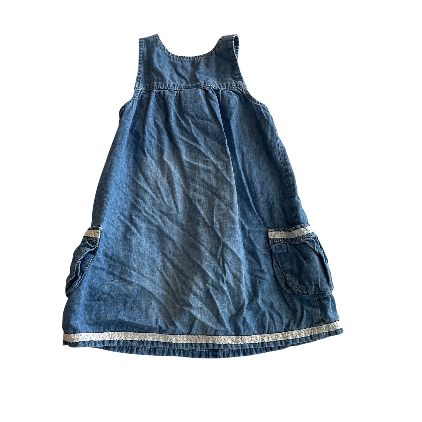 Next dress 4-5 years blue denim A-line dress cotton