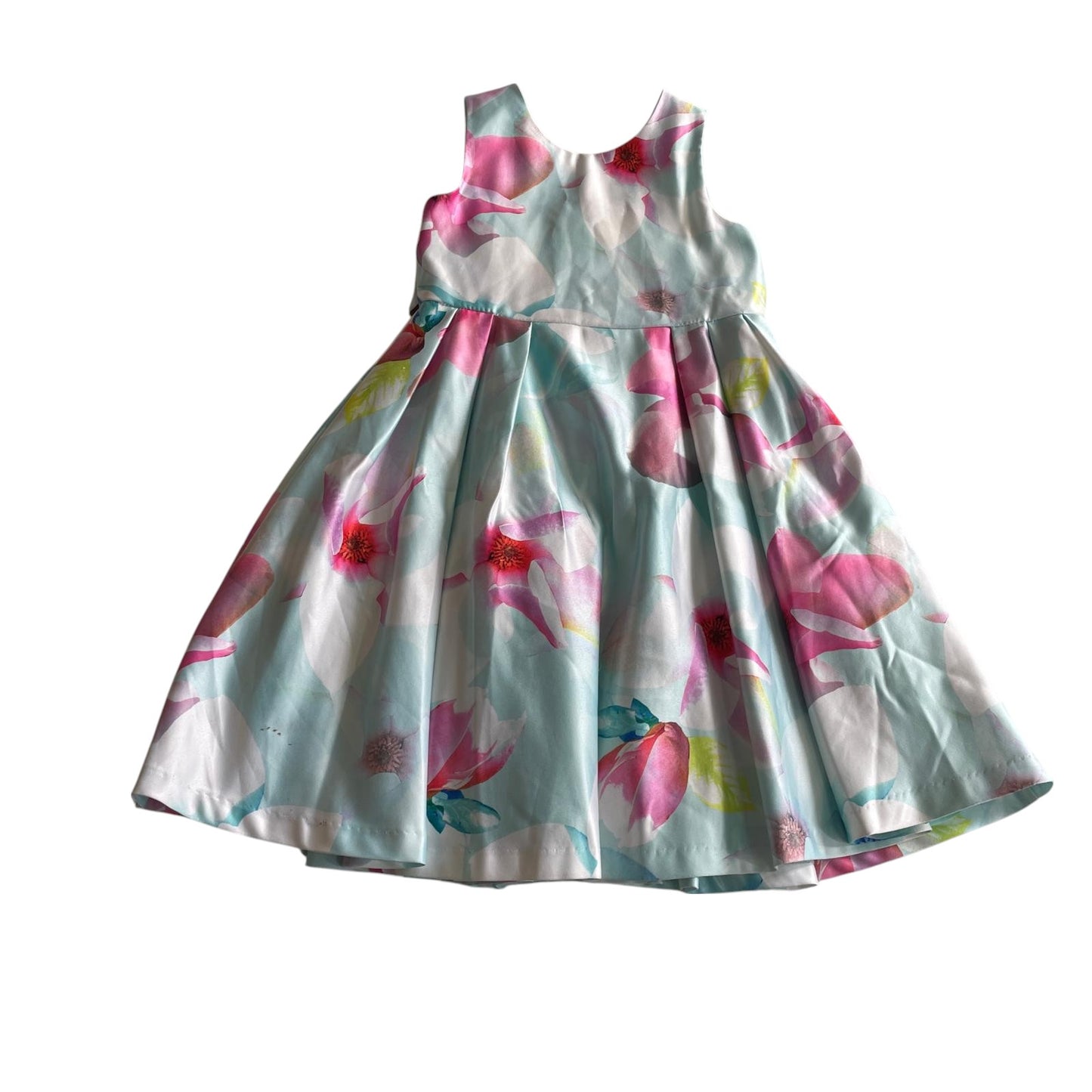 John Rocha dress 4-5 years light blue and pink floral summer party