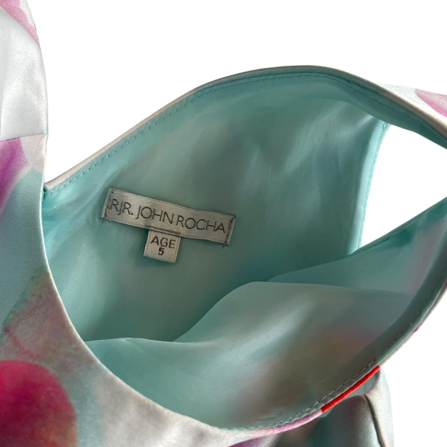 John Rocha dress 4-5 years light blue and pink floral summer party