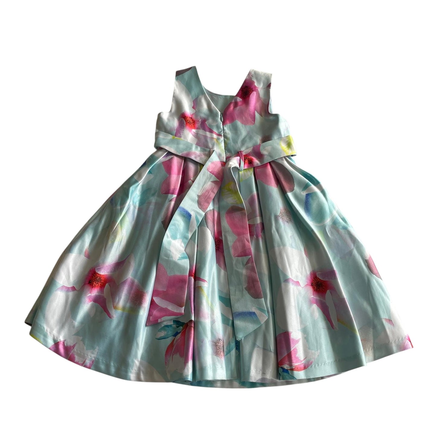 John Rocha dress 4-5 years light blue and pink floral summer party