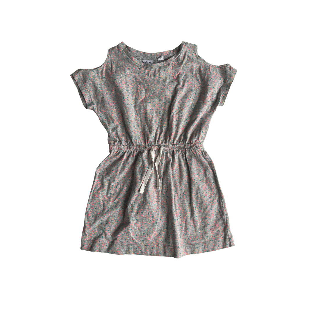 Blue Navy and Grey Printed Dress Bundle Age 4