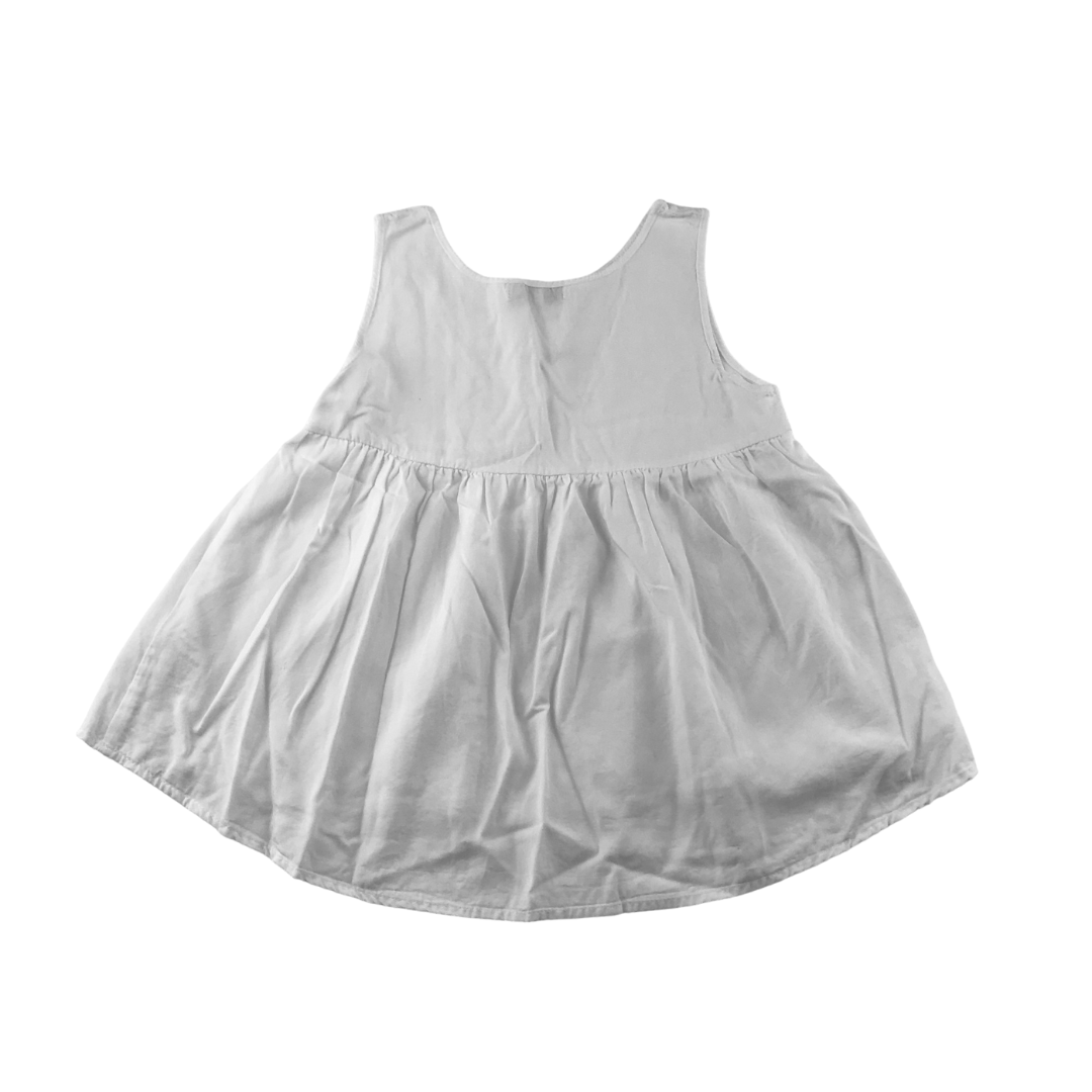DKNY Top Age 8 White Flared Hem Slightly Cropped