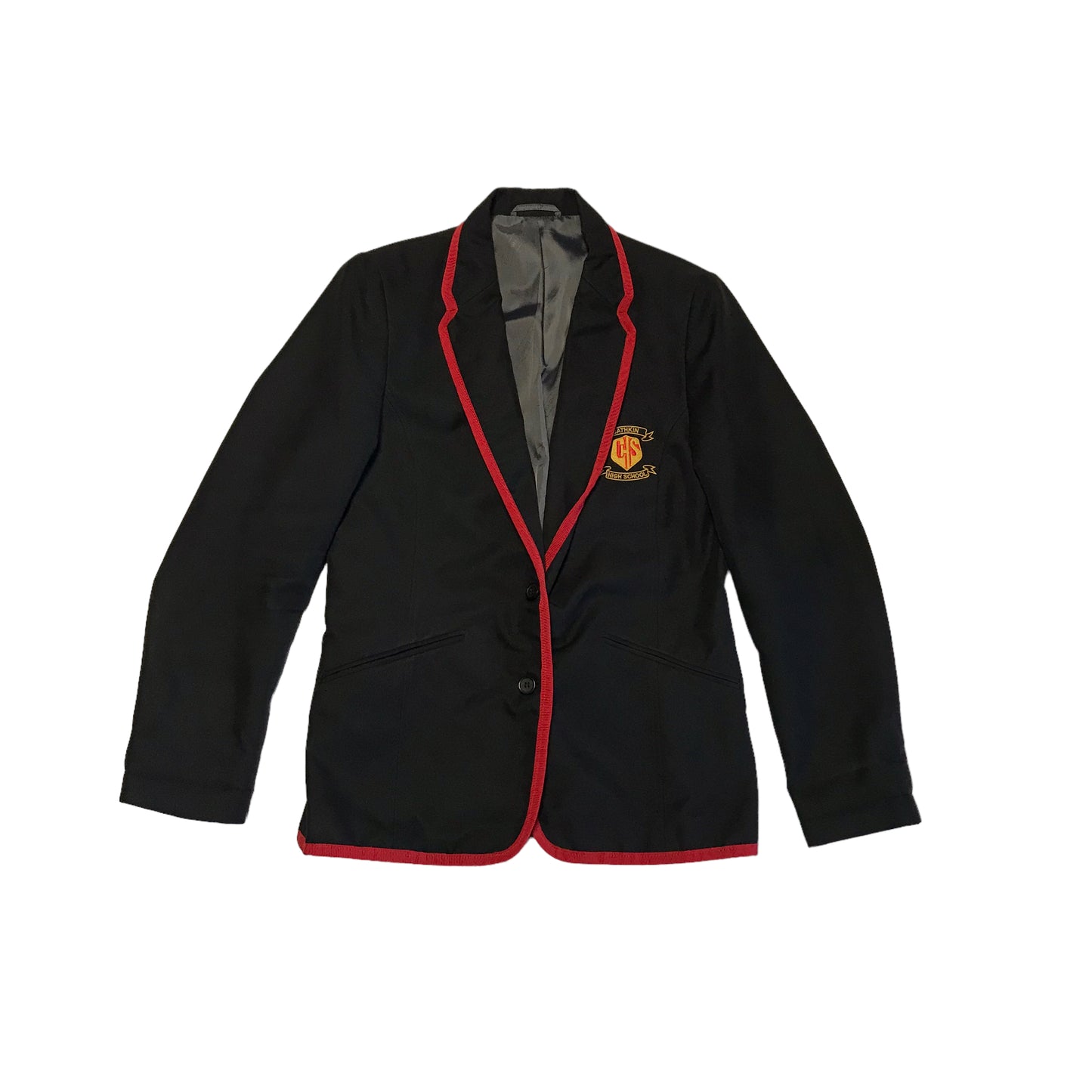 Cathkin High Black School Blazers with Red Rim
