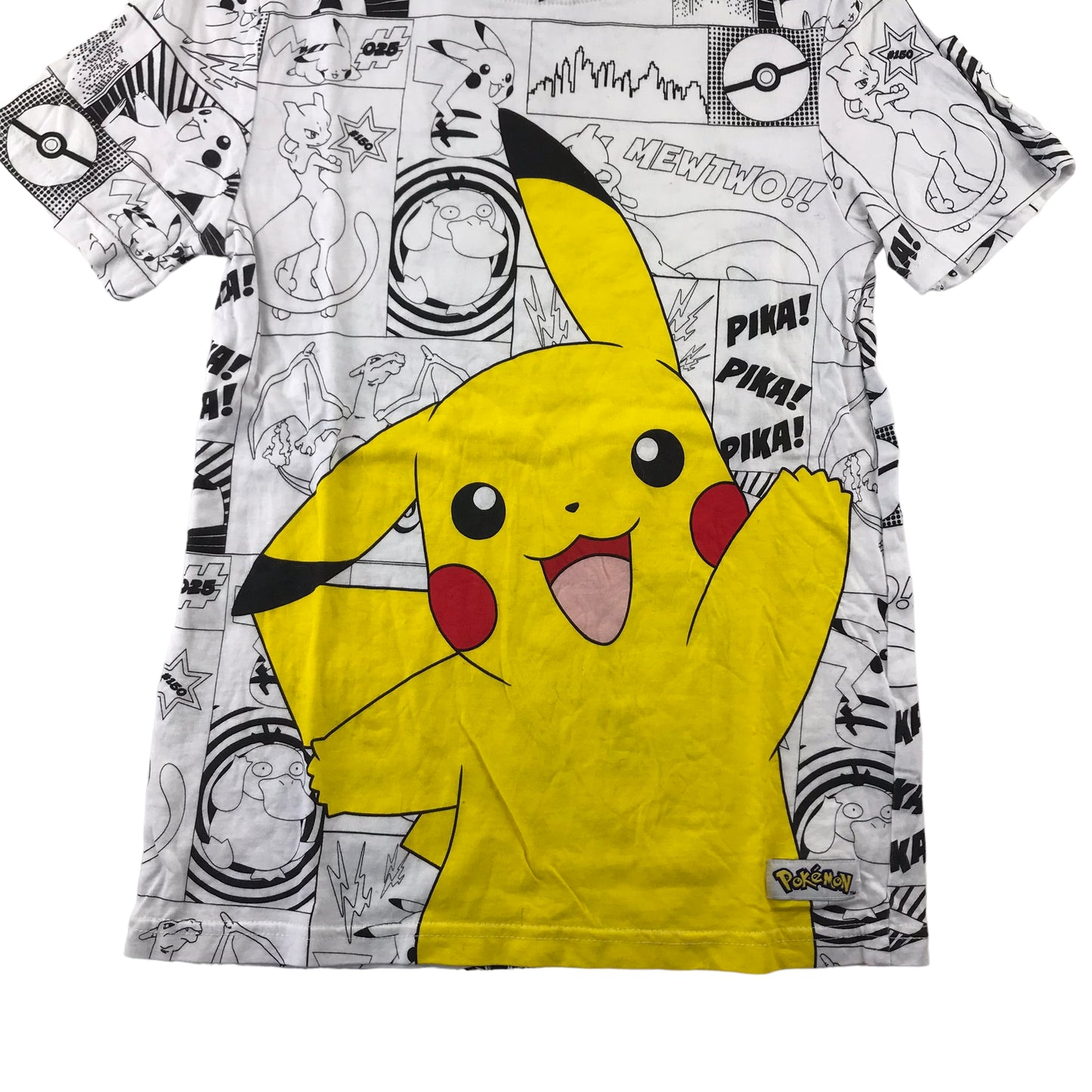 Vanila T-shirt 11-12 years white Pokémon Pikachu short sleeve cotton