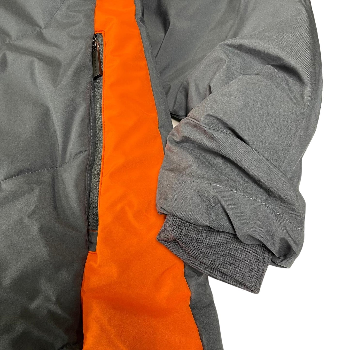 Castore Rangers FC Coaches Long Training Bench Jacket men's size S grey and orange parka