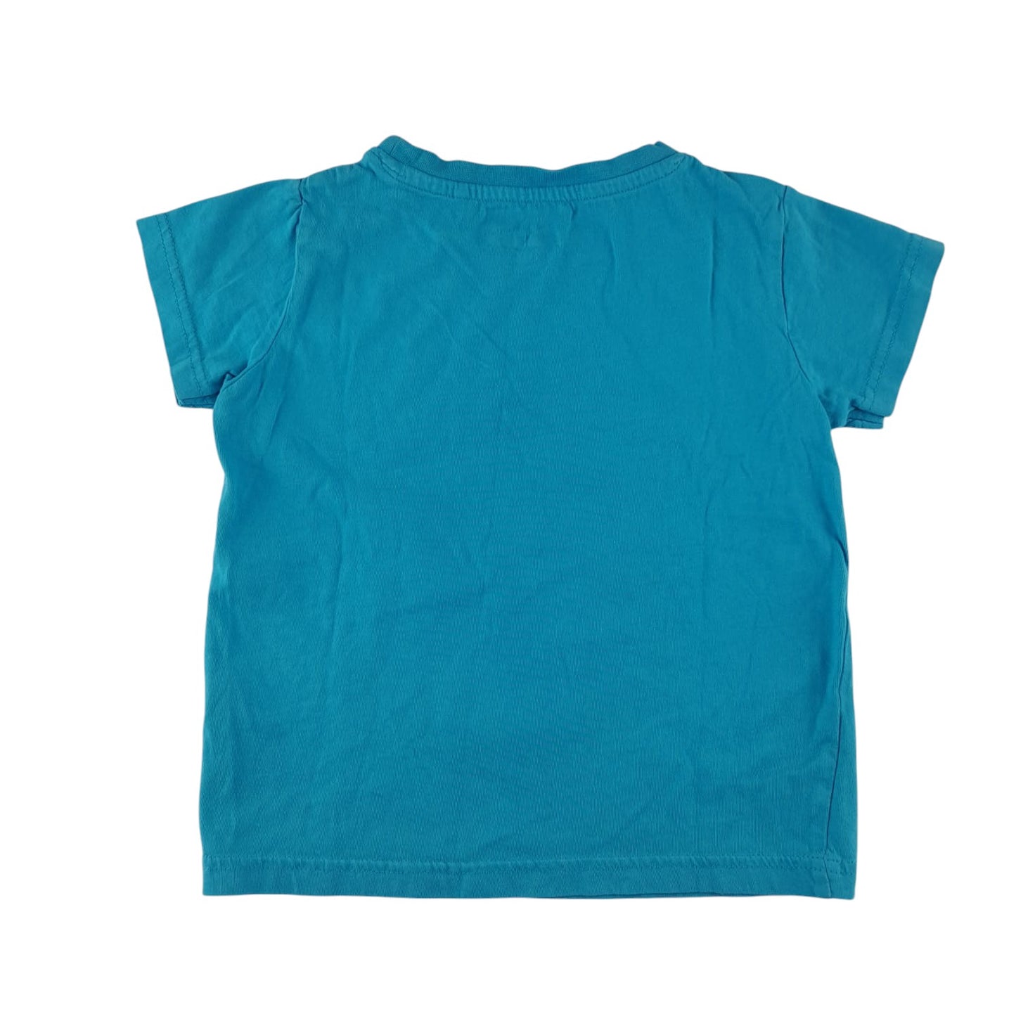 Peter Storm t-shirt 5-6 years blue lamb in rain gear graphic design print cotton