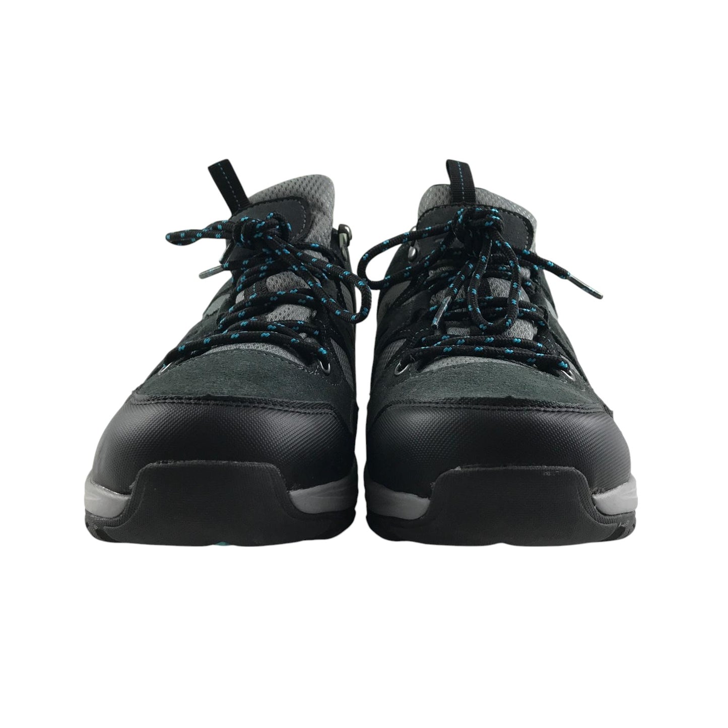 Crane walking trainers shoe size 7 grey and black with blue detailing