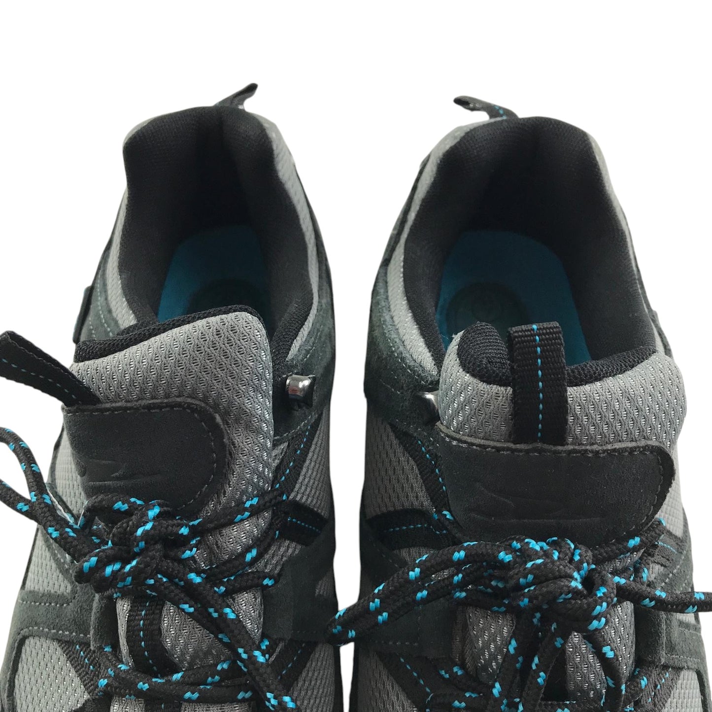 Crane walking trainers shoe size 7 grey and black with blue detailing