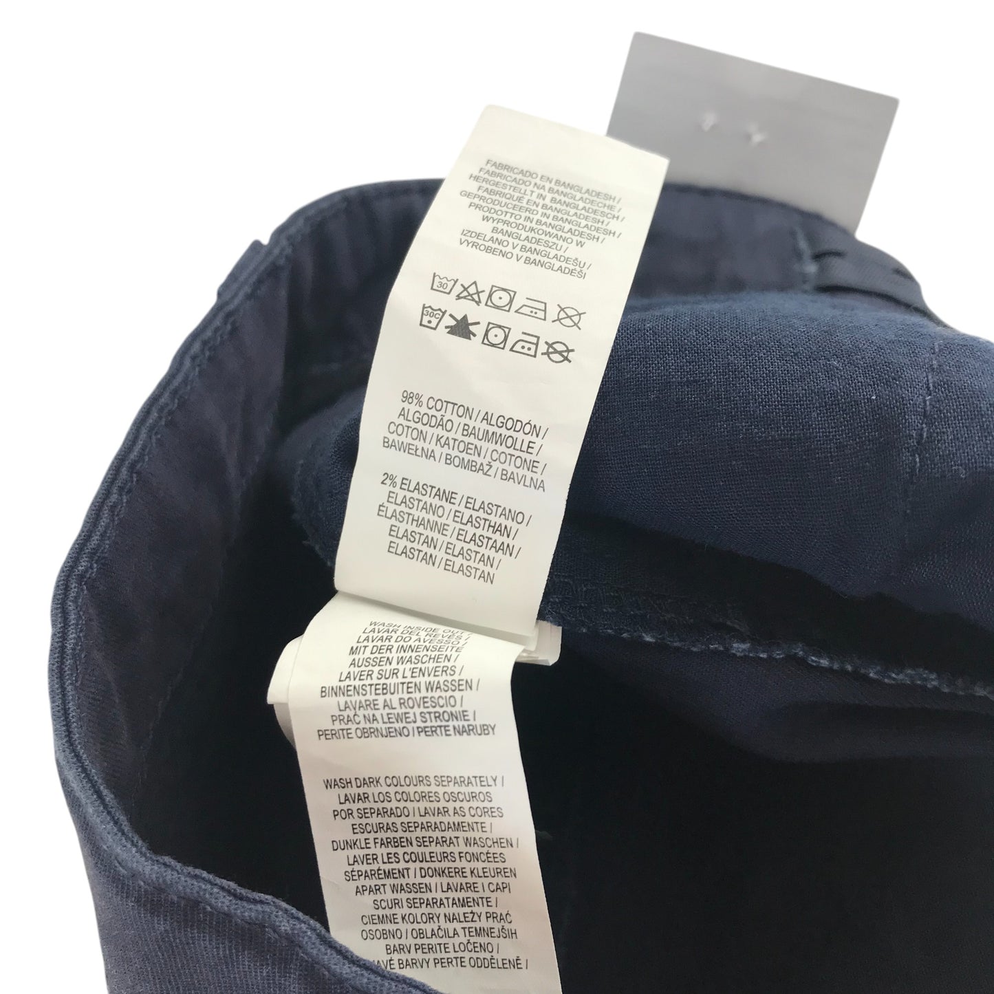 Primark trousers 12-13 years navy chino style
