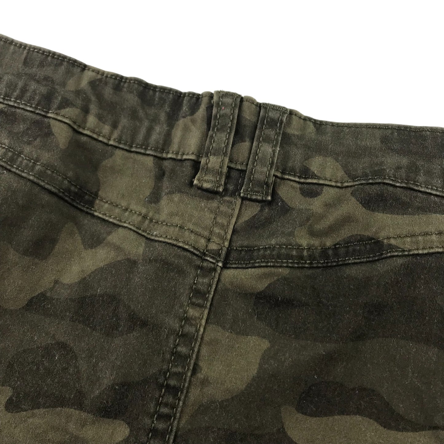 M&Co Kylie Skirt Age 13 Khaki Green Camo Skirt with Cargo Pocket