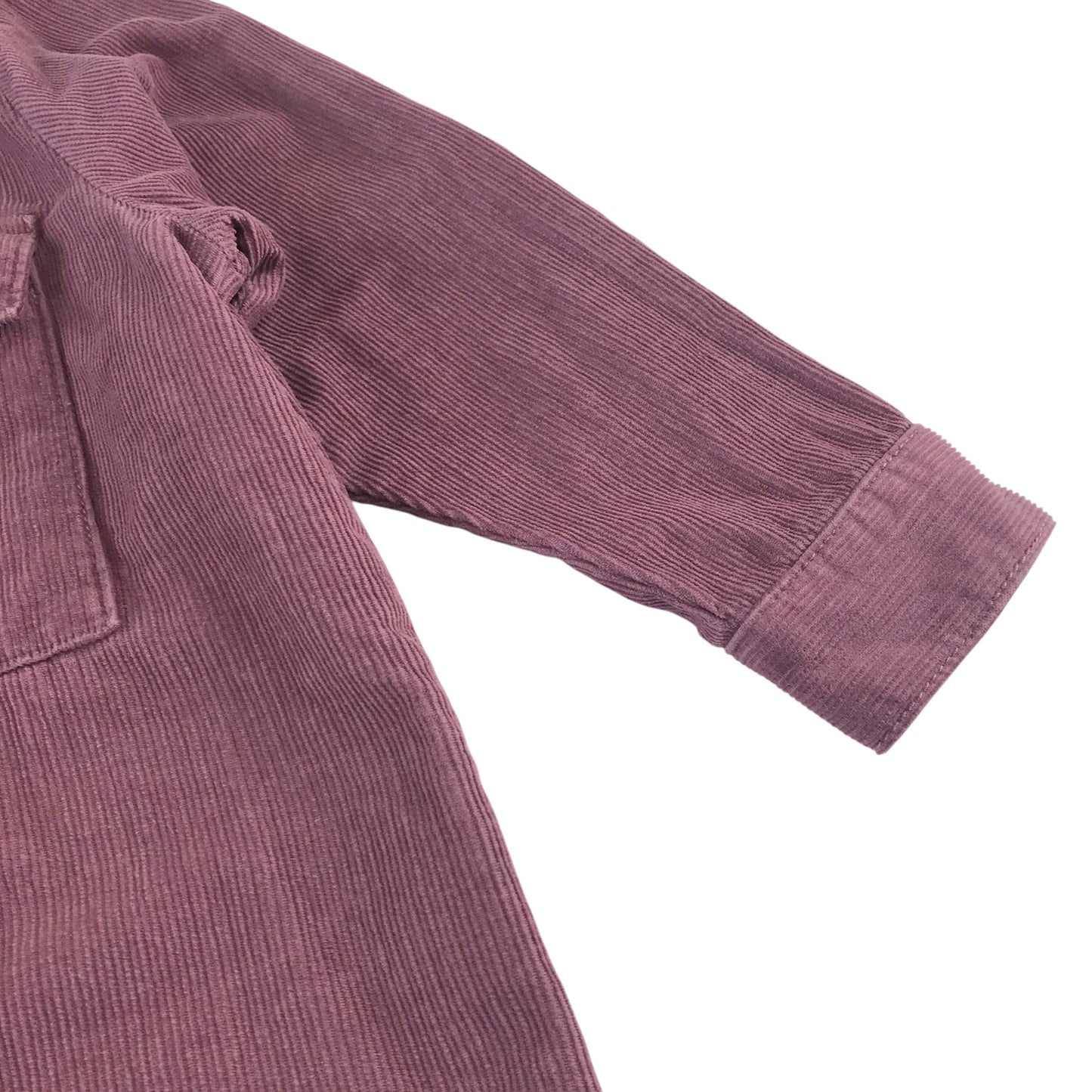 Next dress 6 years pink corduroy shirt dress long sleeve cotton