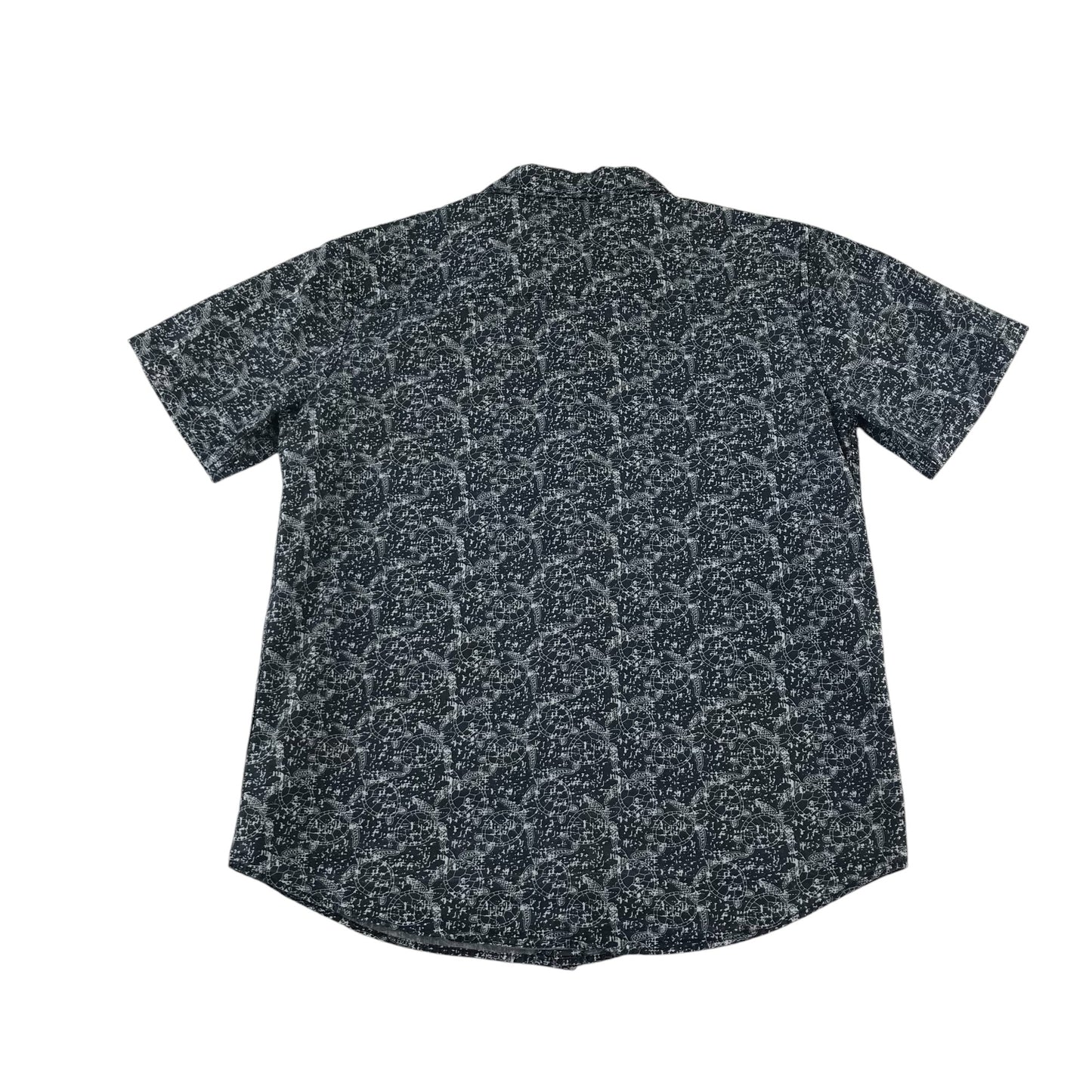 M&Co shirt 12-13 years navy with white turtle print design cotton