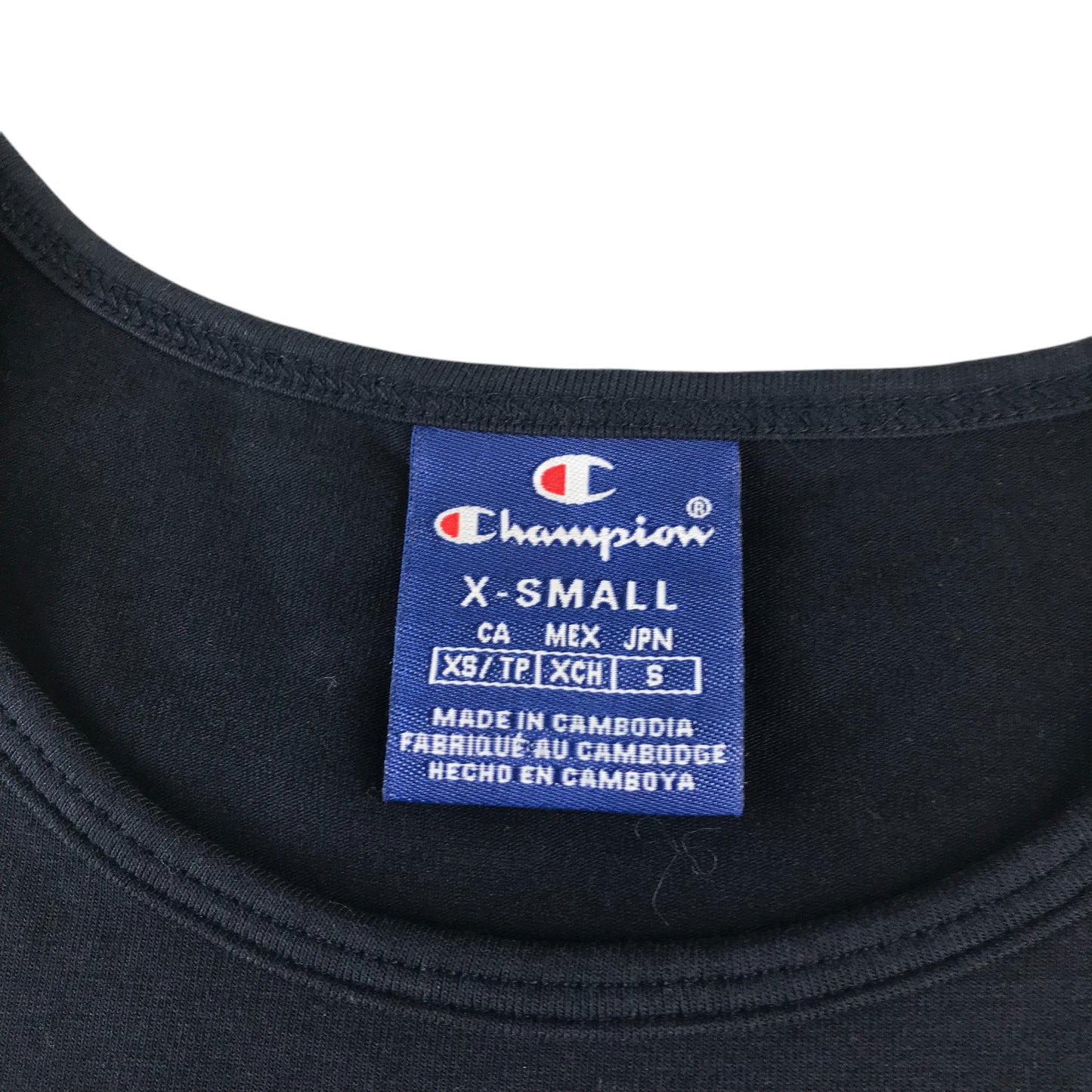 Champion bodysuit women's size XS navy blue sleeveless
