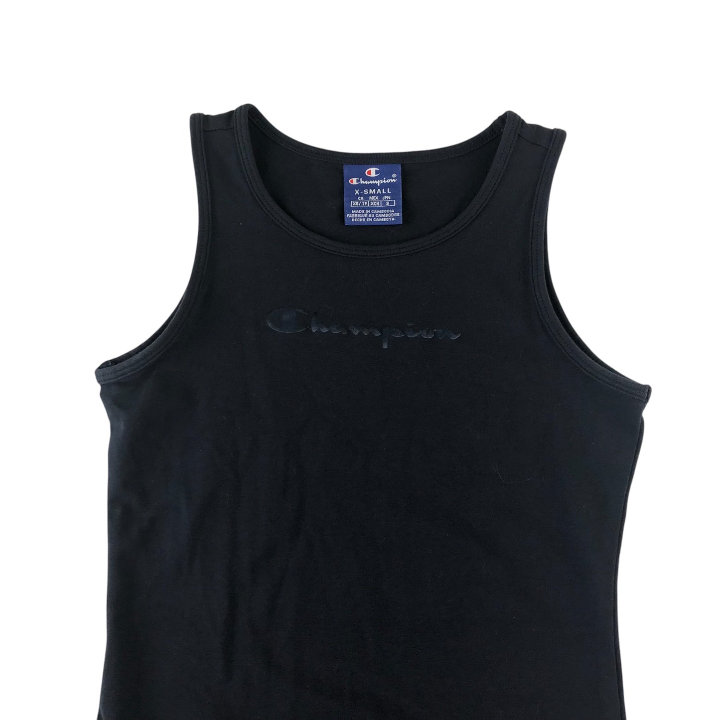 Champion bodysuit women's size XS navy blue sleeveless