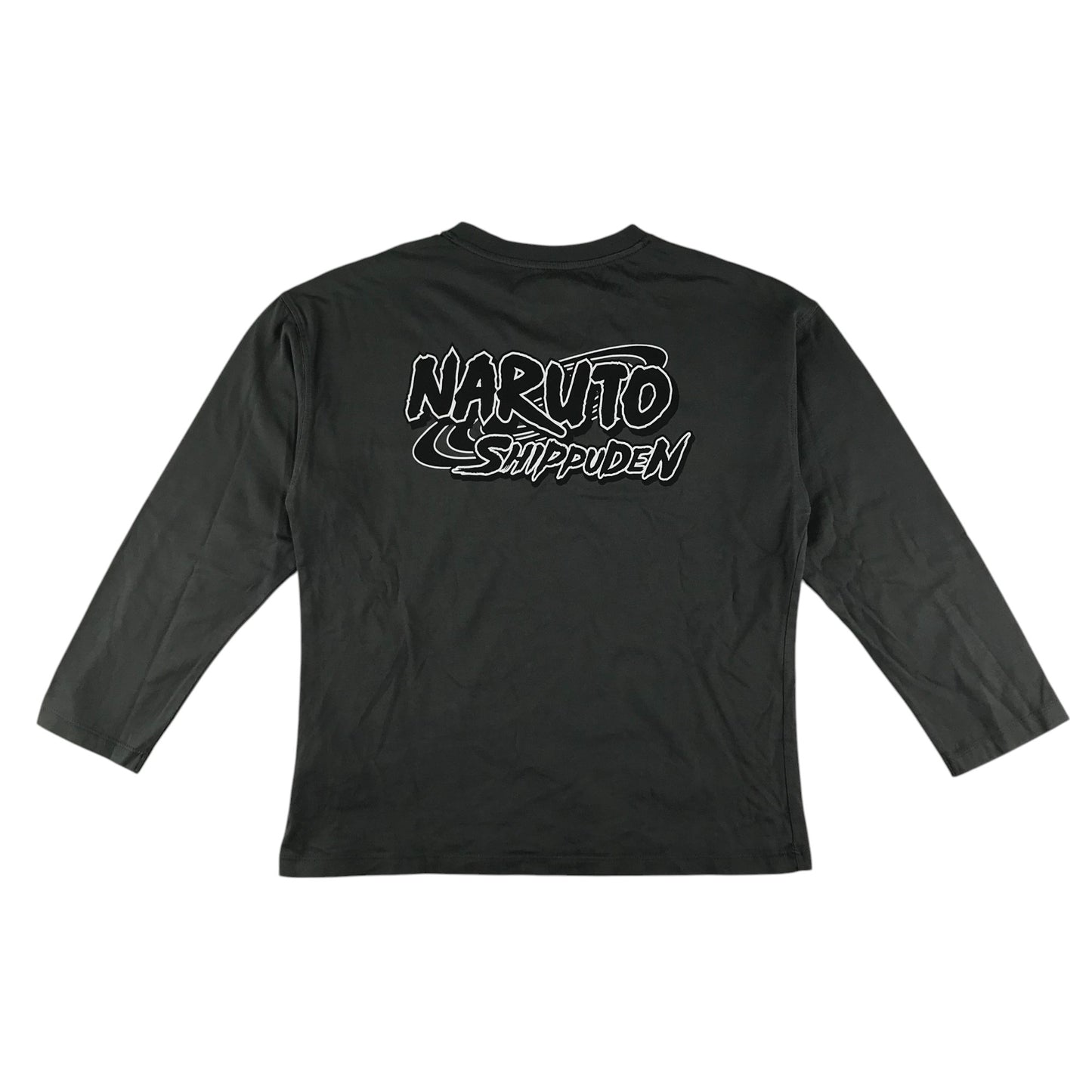 Zara t-shirt 11-12 years charcoal grey Naruto Shippuden long sleeve cotton