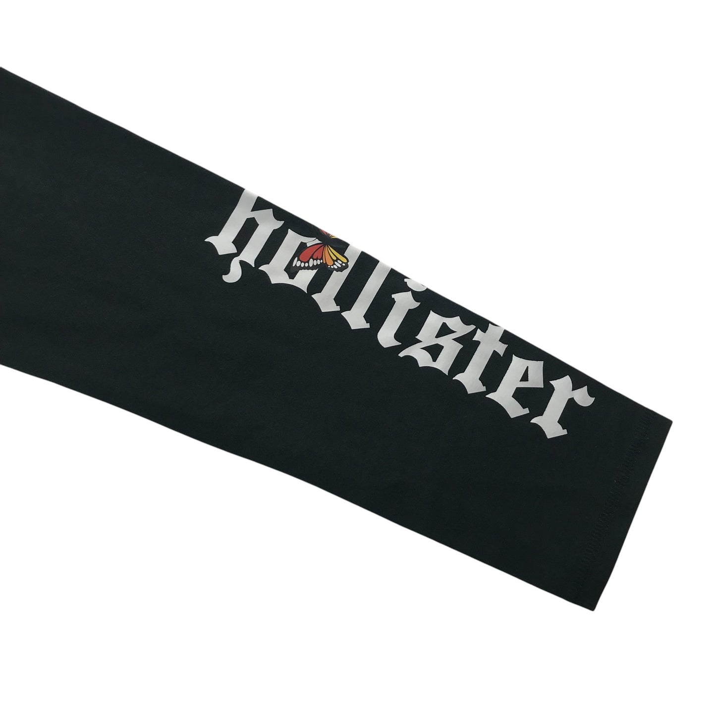 Hollister leggings women's size M black ultra high rise print image on leg