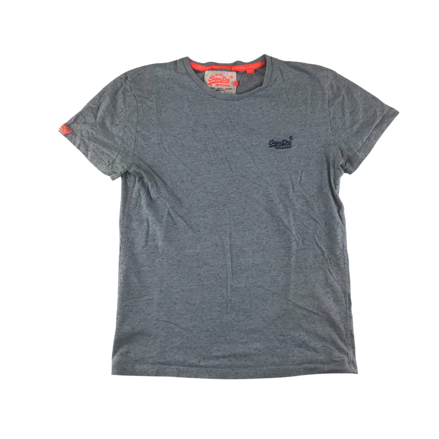 SuperDry t-shirt adult size M greyish light blue short sleeve cotton