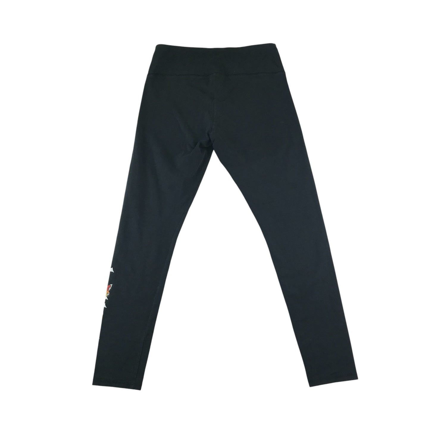 Hollister leggings women's size M black ultra high rise print image on leg