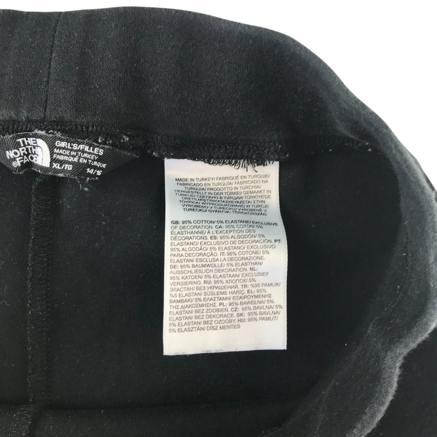 The North Face leggings 14-16 years black with print