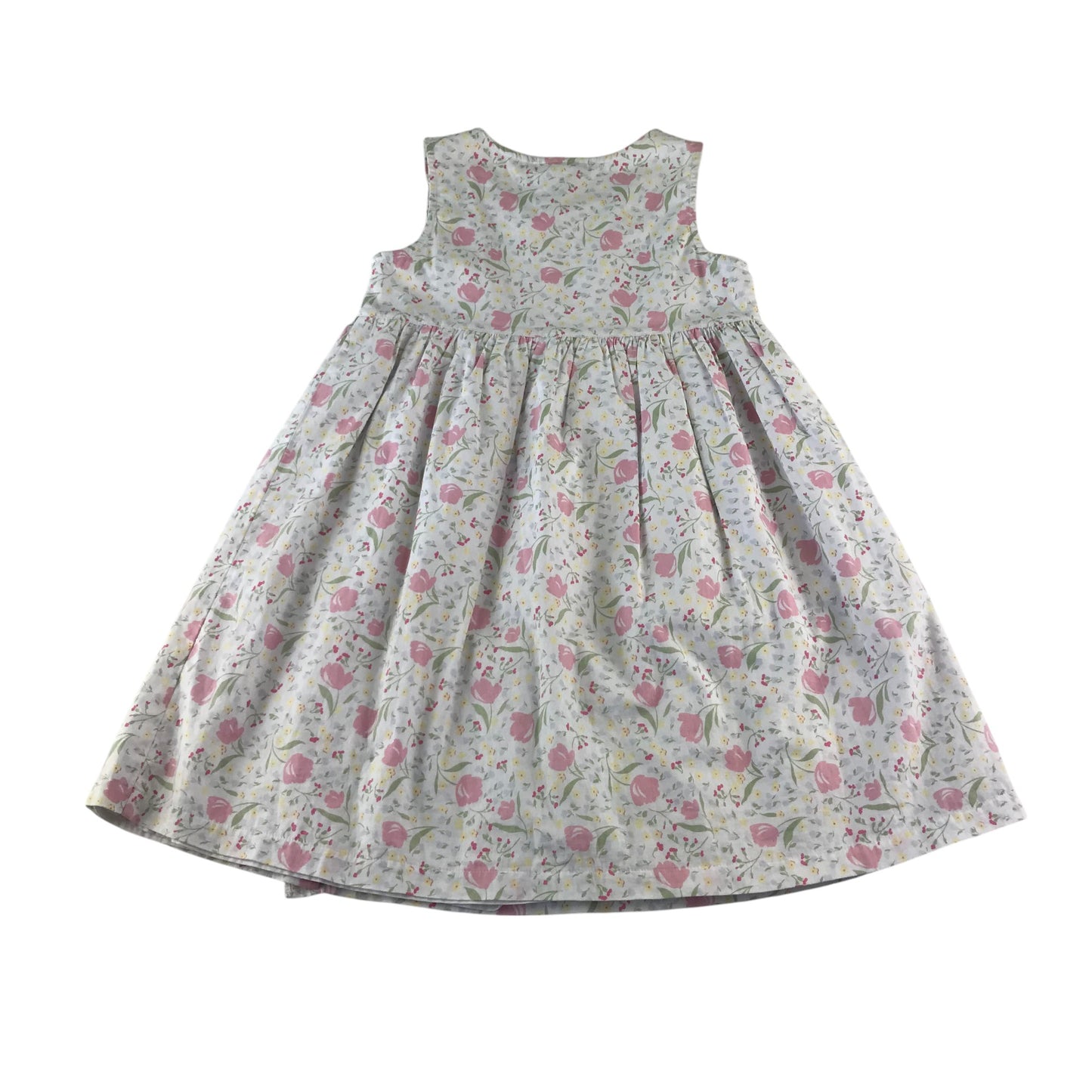 The Little White Company dress 5-6 years white floral print design