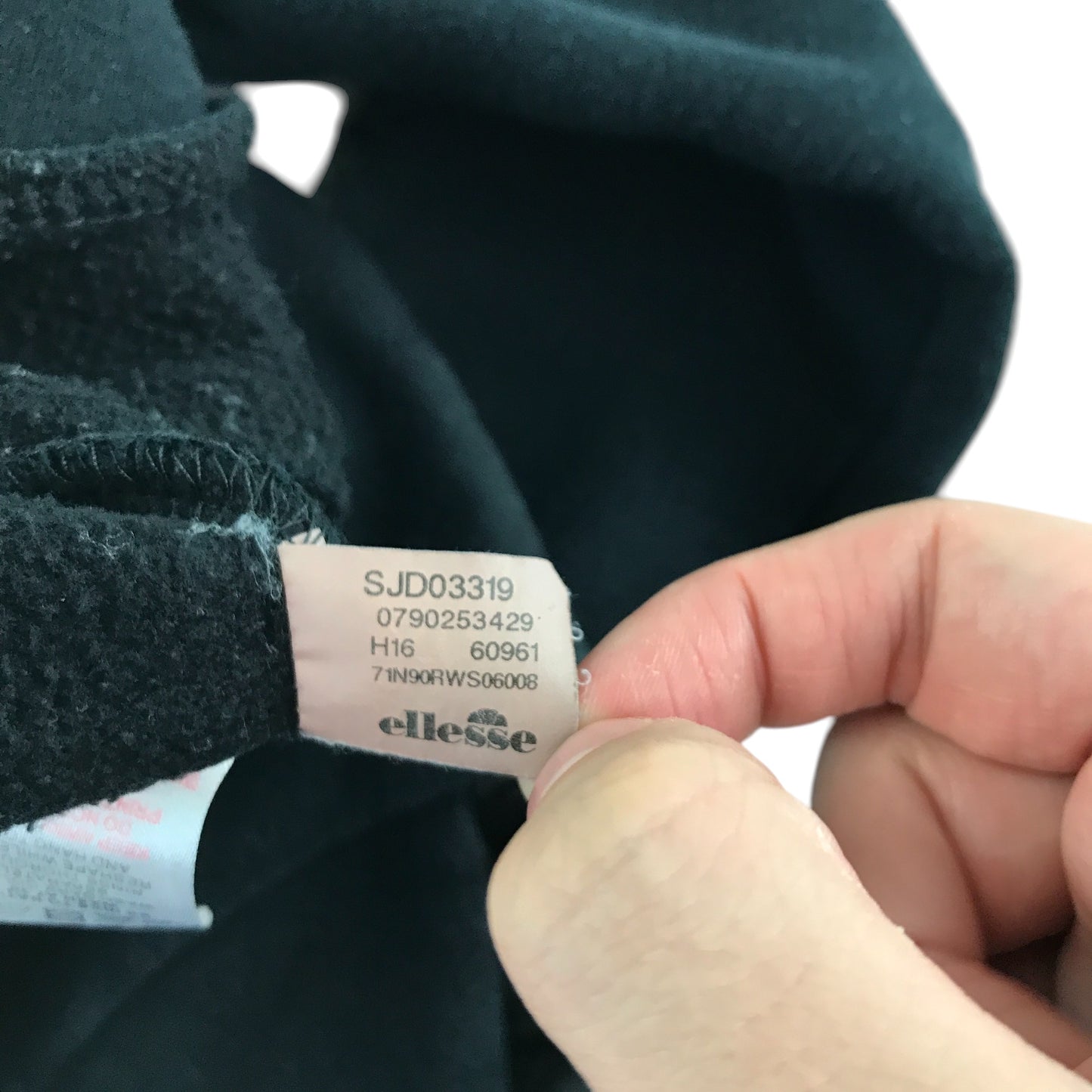 Ellesse sweater women's S black quarter zipper and logos