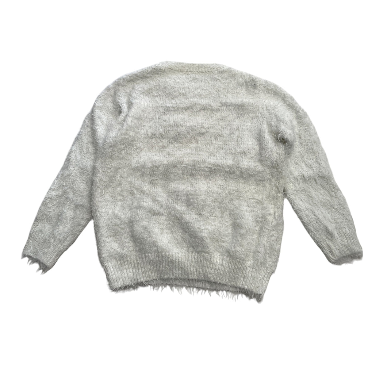 Tu festive jumper 4-5 years white fluff Christmas deer