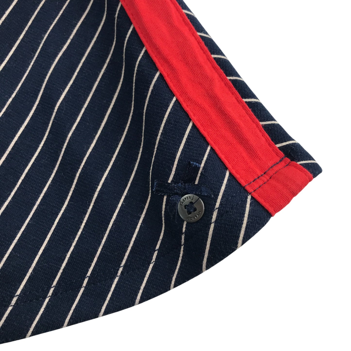 Jasper J Conran dress 7-8 years navy and white stripy A-line sleeveless