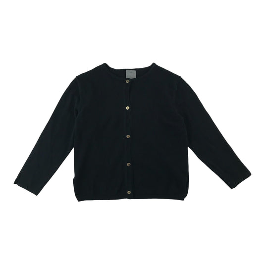 Zara Cardigan Age 7 Black Plain Full Button Up