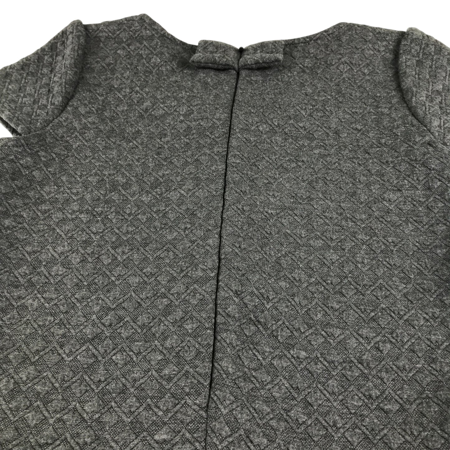 Monsoon dress 7-8 years grey with nice gem detailing around neck A-line short sleeve