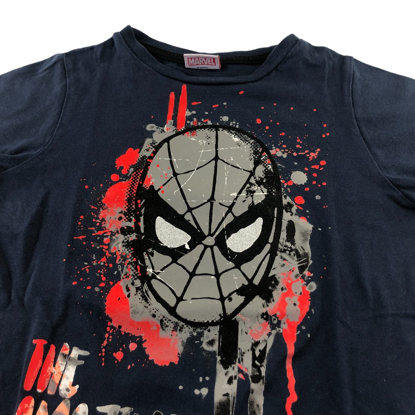 Tu t-shirt 4-5 years navy blue Amazing Spiderman short sleeve cotton