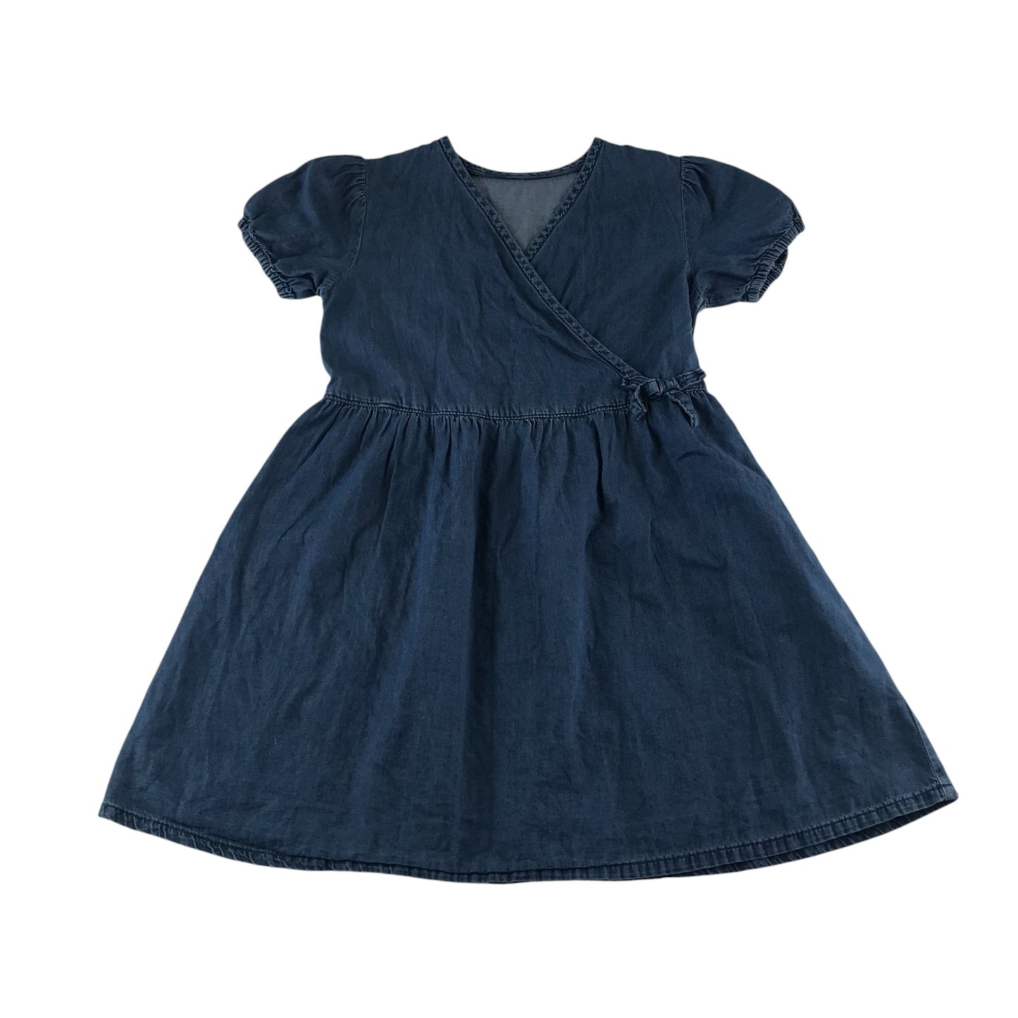 Nutmeg dress 9-10 years blue denim short sleeve