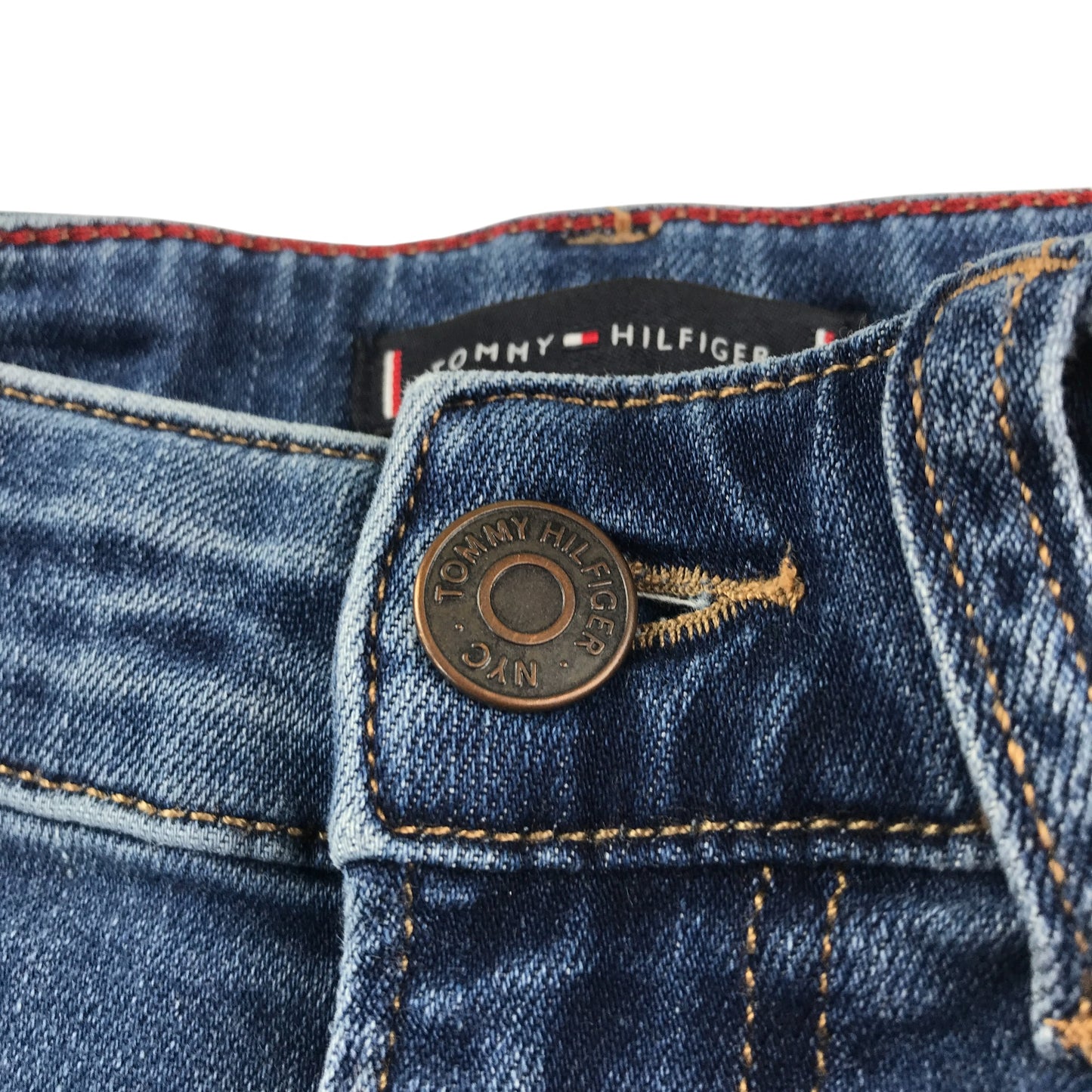Tommy Hilfiger jeans 11-12 year blue denim slim fit with adjustable waist
