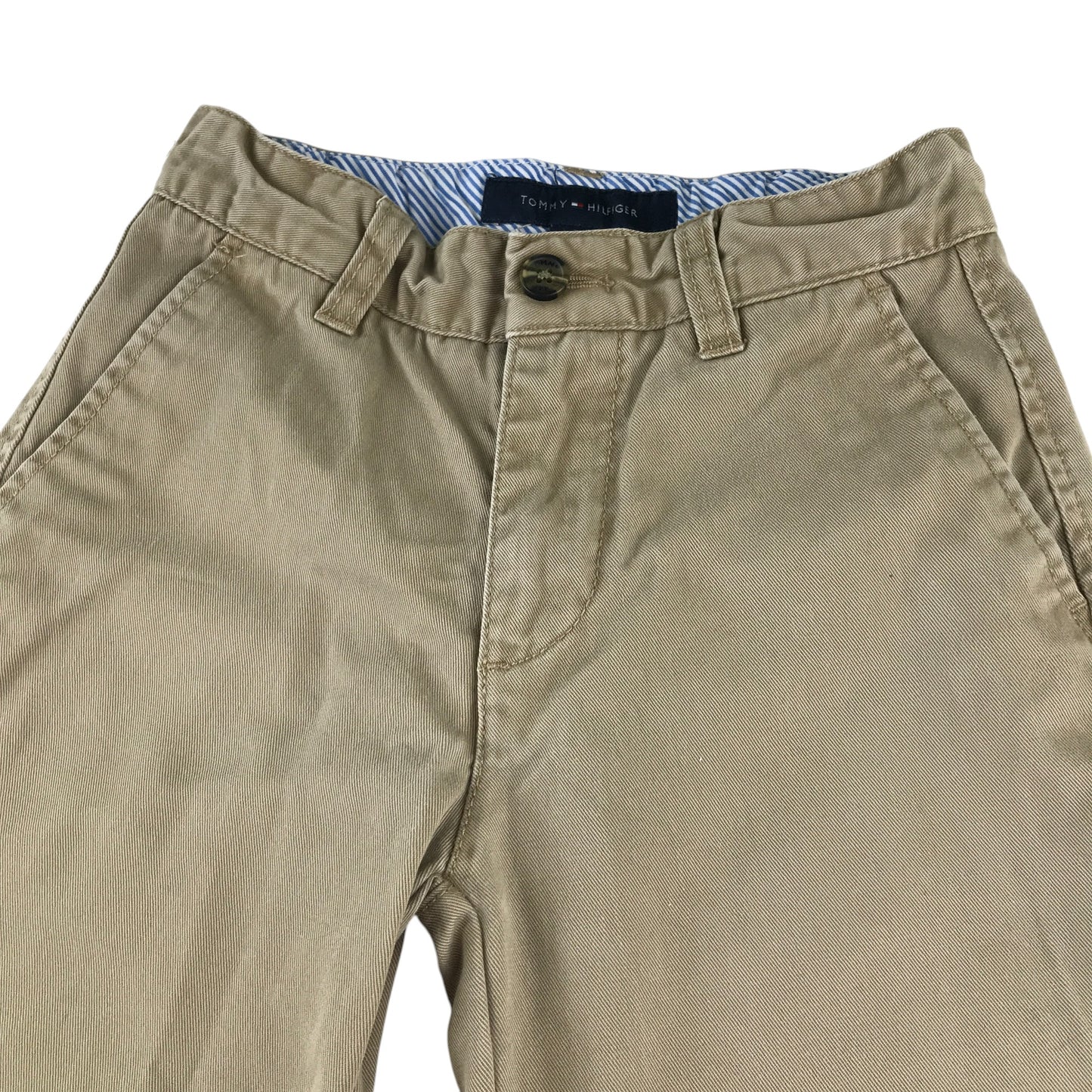 Tommy Hilfiger trouser 6-7 year beige chino style with adjustable waist cotton