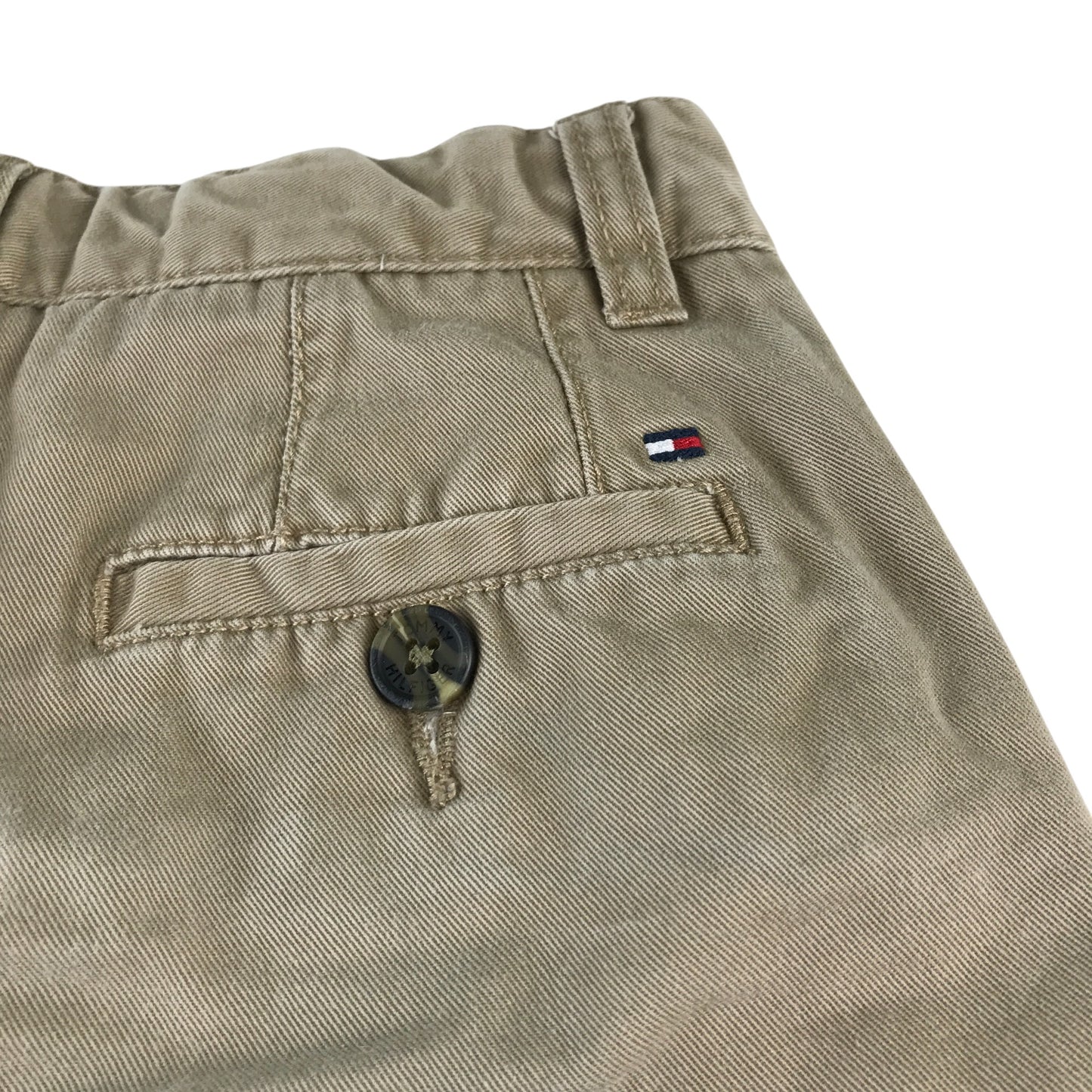 Tommy Hilfiger trouser 6-7 year beige chino style with adjustable waist cotton