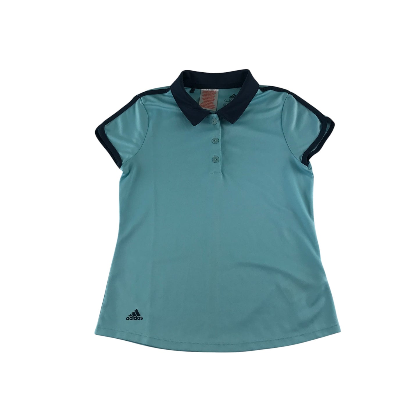 Adidas sport polo 9-10 years blue and navy short sleeve