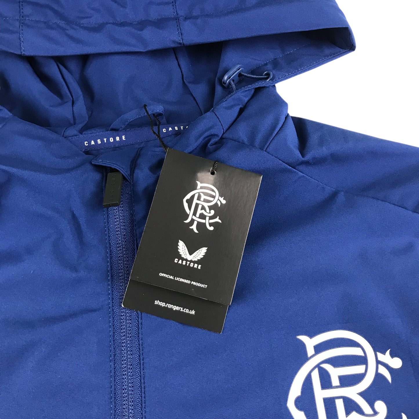 Castore Rangers FC players training lightweight jacket women's size UK 14 navy grey