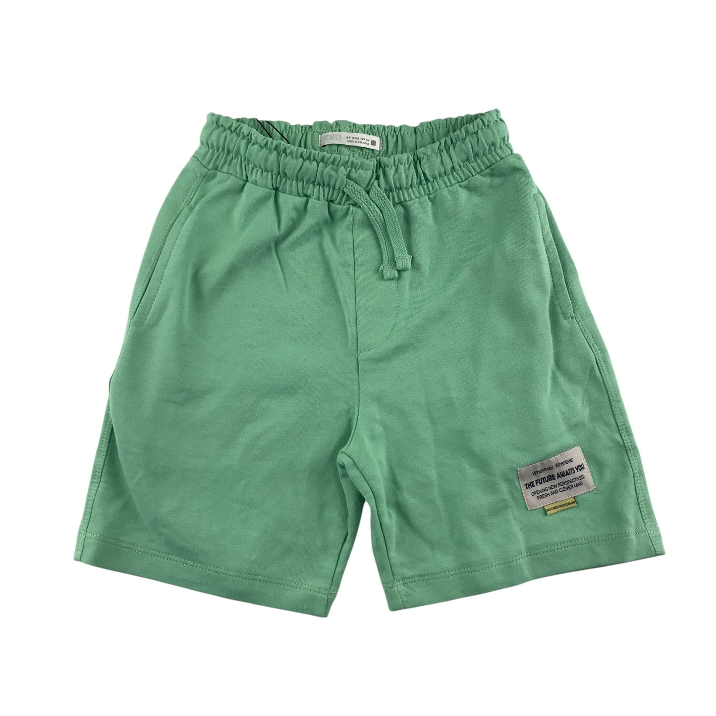 Zara top and shorts set 6-7 years green Kuta Beach short sleeve cotton