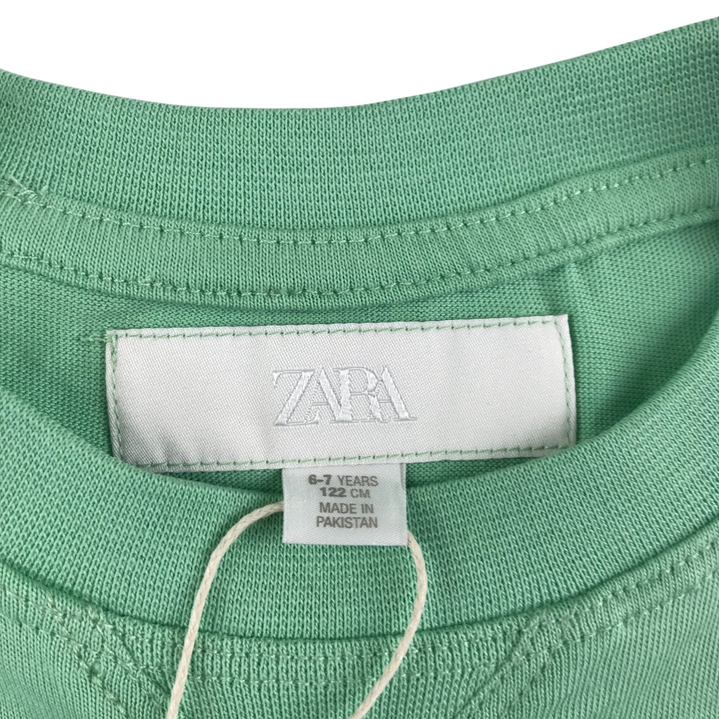 Zara top and shorts set 6-7 years green Kuta Beach short sleeve cotton