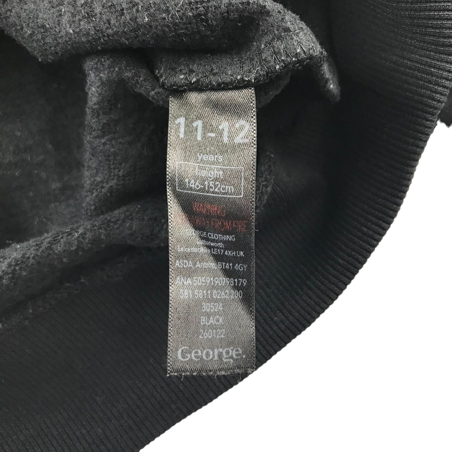 George Sweater Age 11 Black New York Graphic Text Print