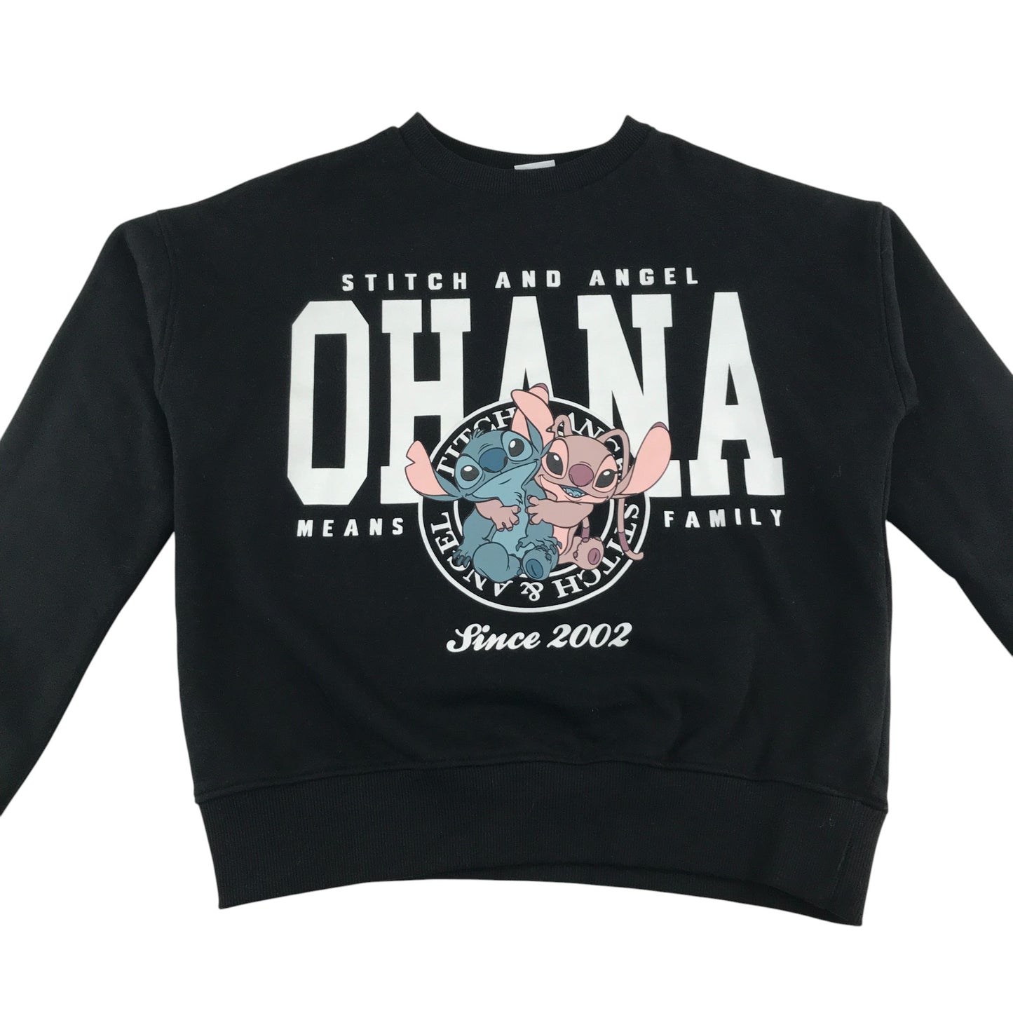 F&F sweater and joggers set 12-13 years black Stitch and Angel Ohana