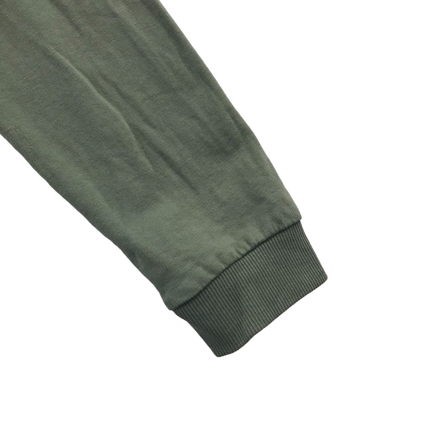 H&M Sweater Age 12 Light Khaki Green Cropped Cotton