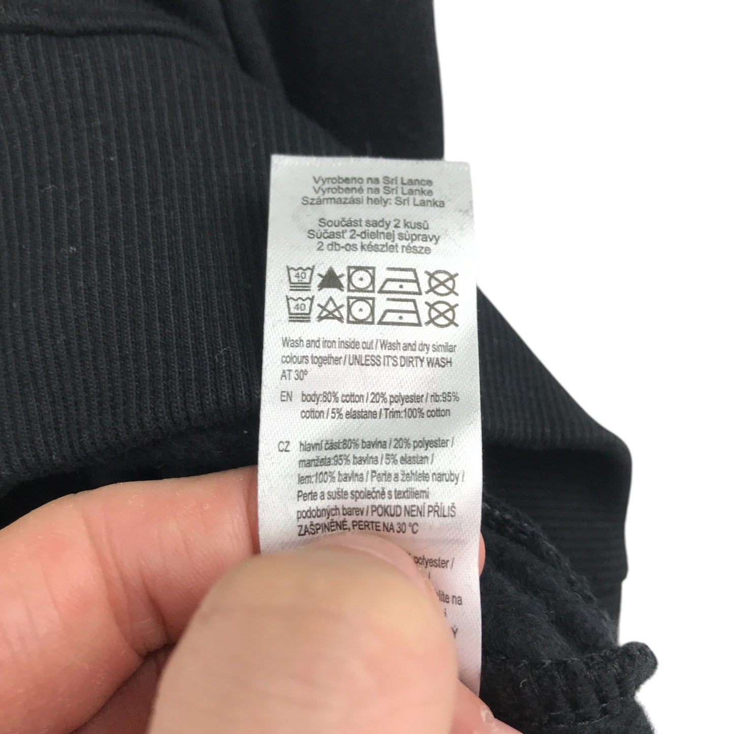 F&F sweater and joggers set 12-13 years black Stitch and Angel Ohana