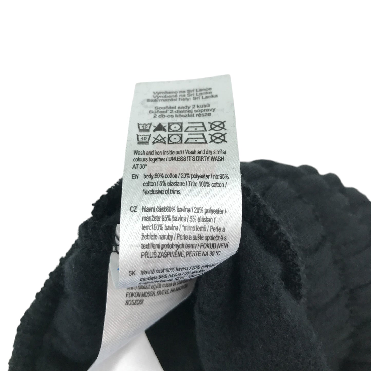 F&F sweater and joggers set 12-13 years black Stitch and Angel Ohana