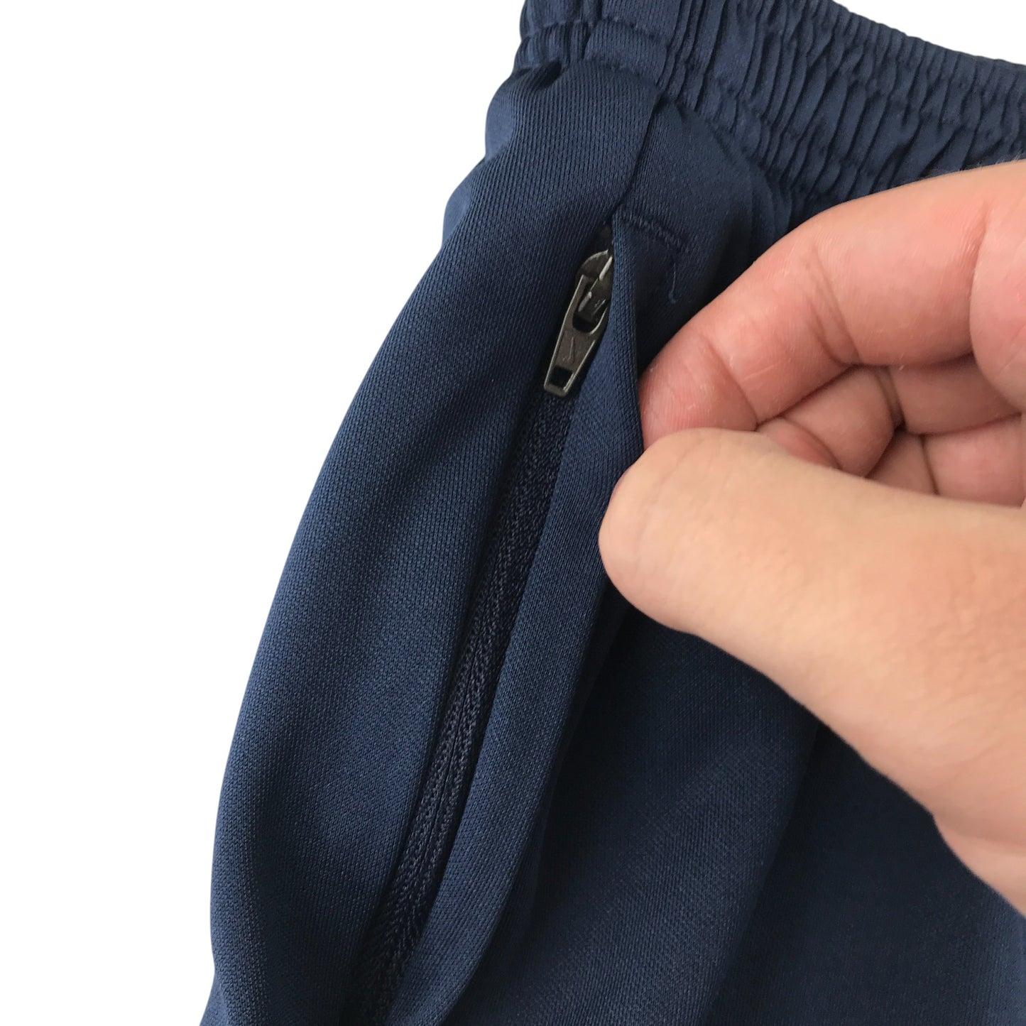 Nike sport joggers men's size M navy blue slim leg tracksuit bottoms
