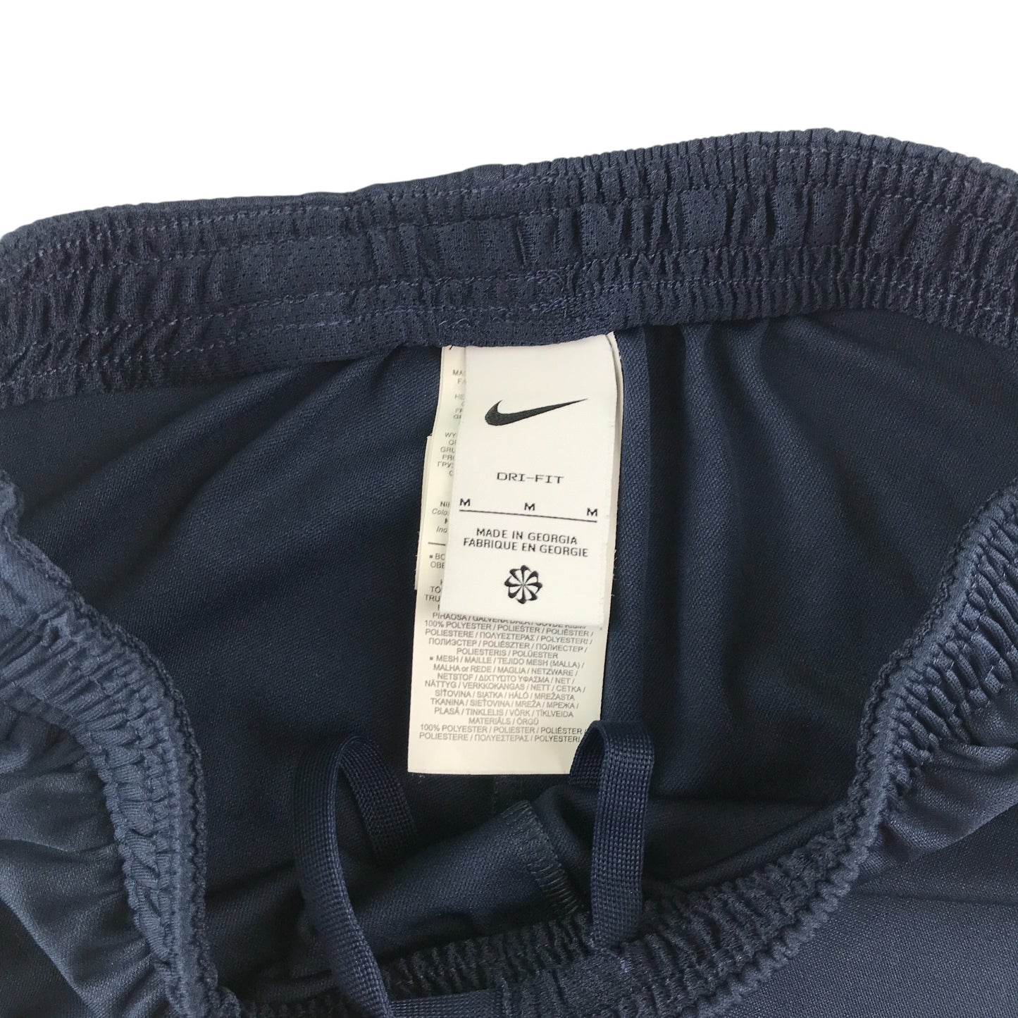Nike sport joggers men's size M navy blue slim leg tracksuit bottoms