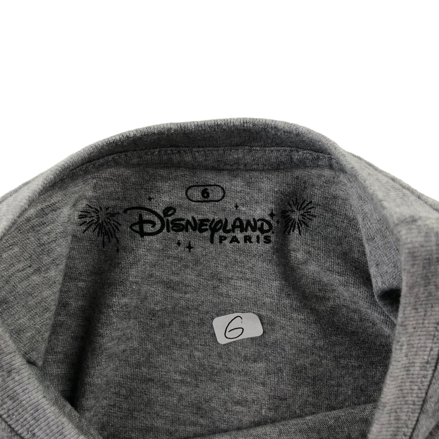 Disneyland Paris T-Shirt 5-6 years Grey Lilo and Stitch Graphic
