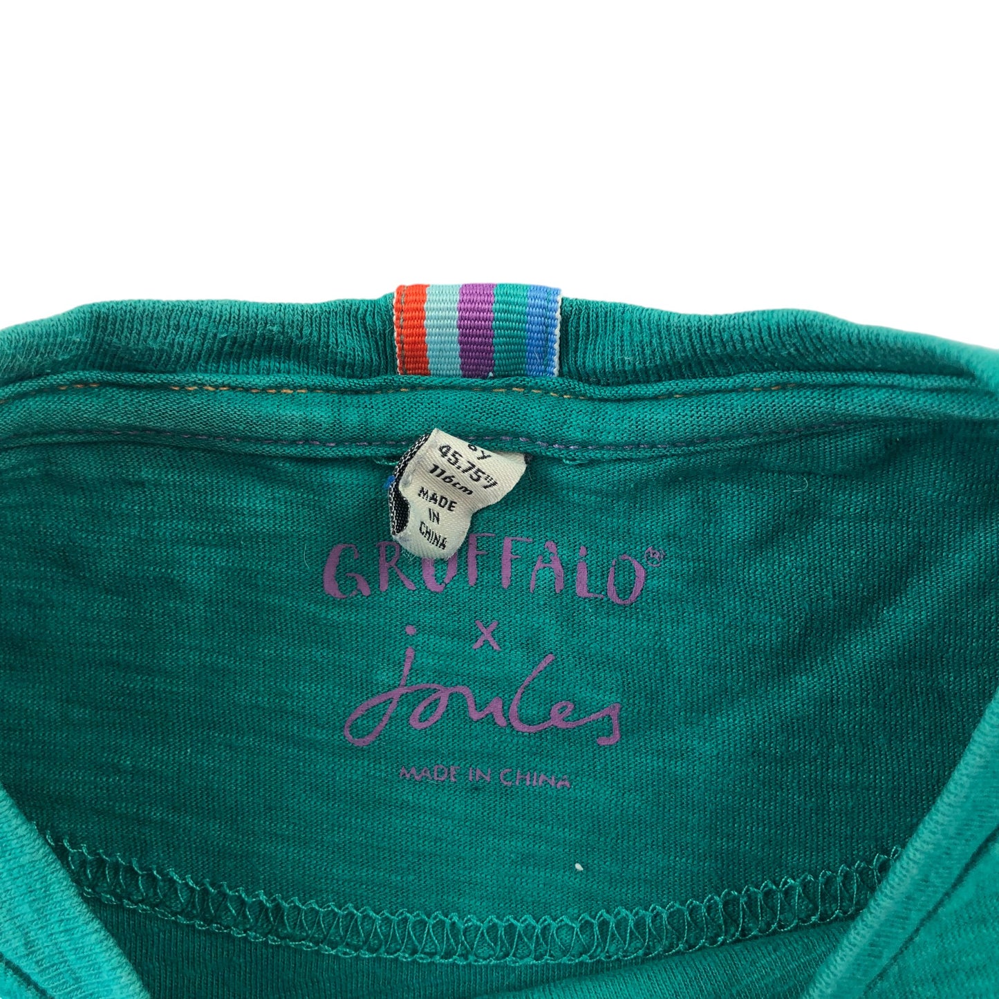 Joules T-Shirt 5-6 Years Green The Gruffalo Graphic