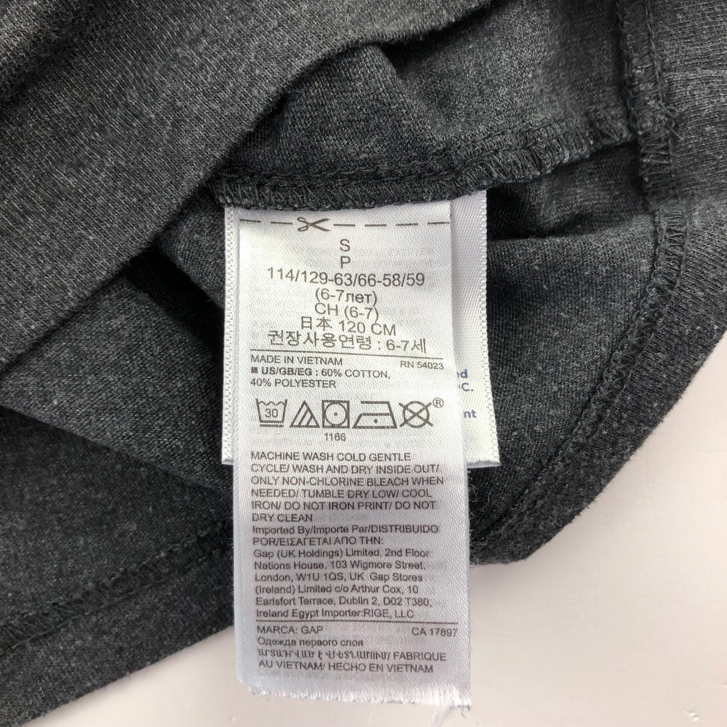 GAP T-Shirt 6-7 Years Dark Grey Batman Bat Signal