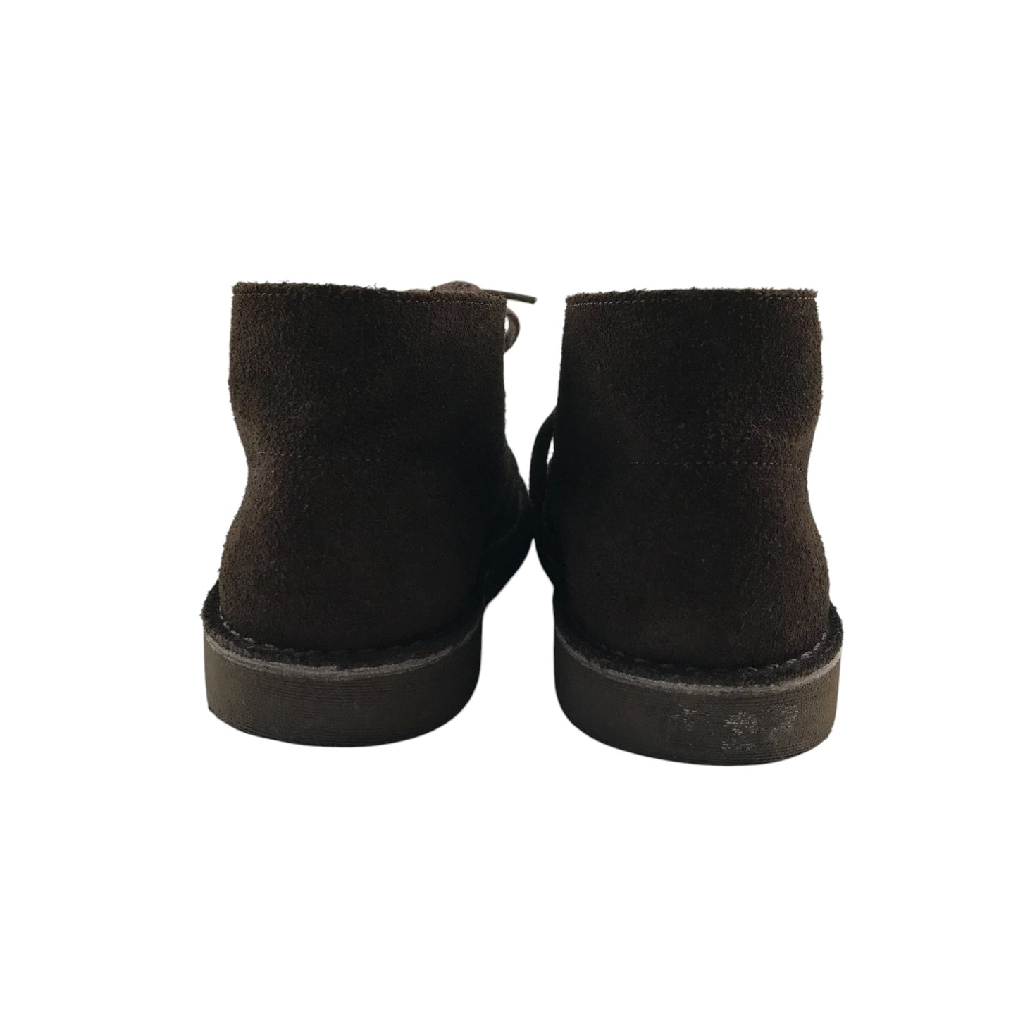 Clarks shoes shoe size 2 brown suede leather boots with laces