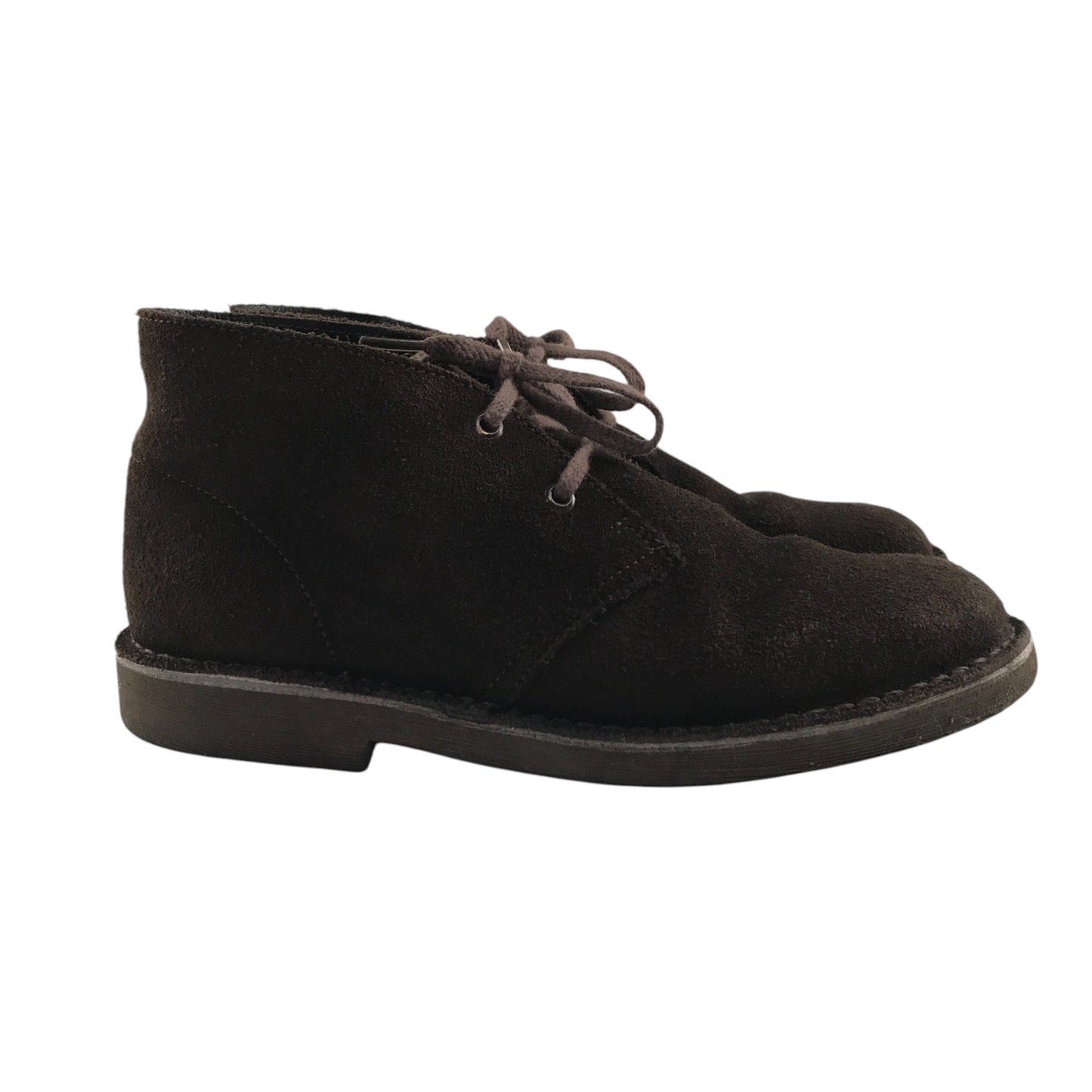 Clarks shoes shoe size 2 brown suede leather boots with laces